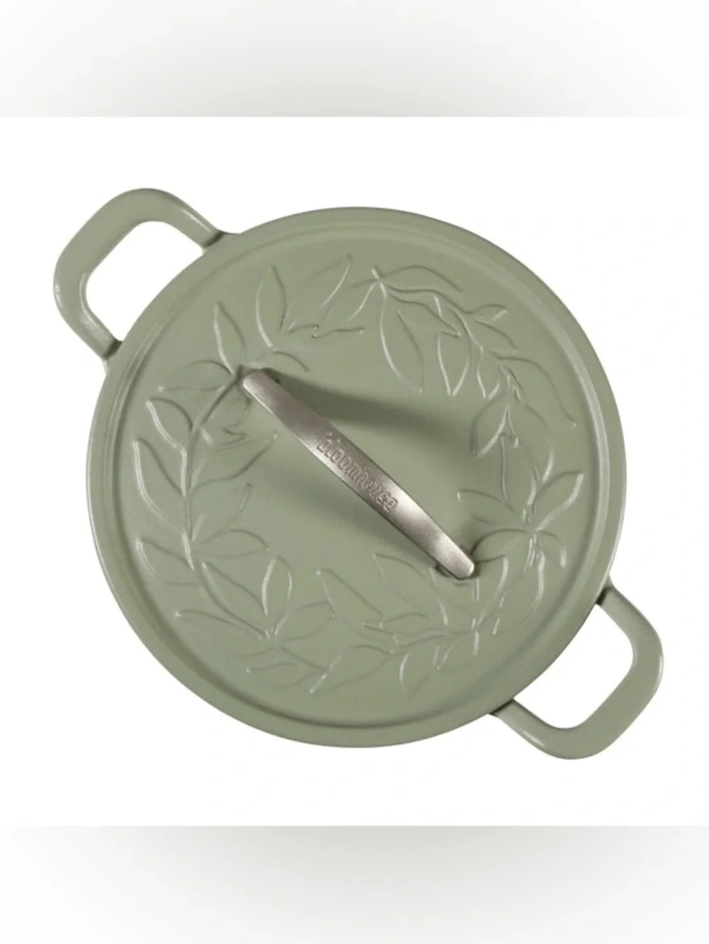 Bloomhouse 7 Quart Enameled Cast Iron Dutch Oven with Embossed Lid - NEW